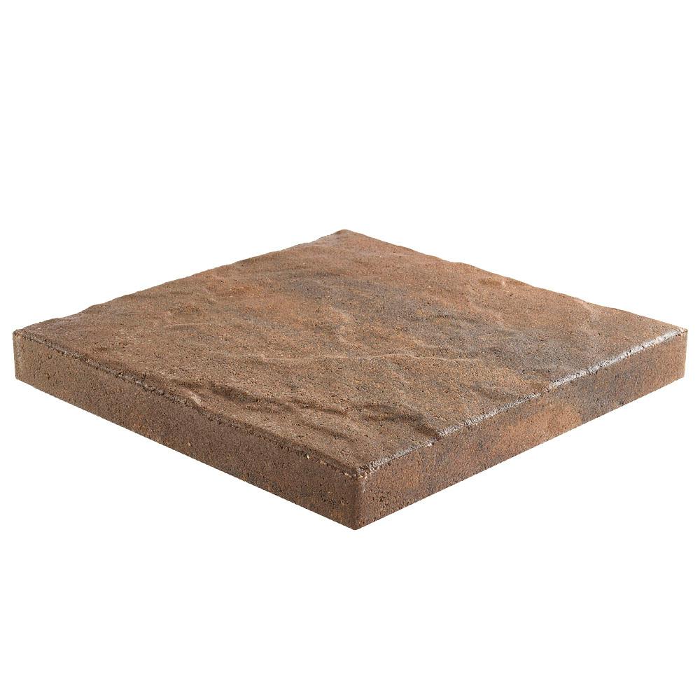 Taverna Square 16 in. x 16 in. x 2 in. Walnut Blend Concrete Step Stone (72-Pieces/124 sq. ft./Pallet)